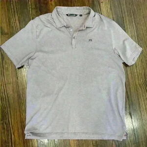 Travis Mathew Mens Hot Chili Golf Polo Muted Pink Sz Xxl